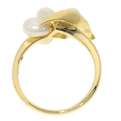 MIKIMOTO Pearl Pearl Ring K18 Yellow Gold Ladies [Used]