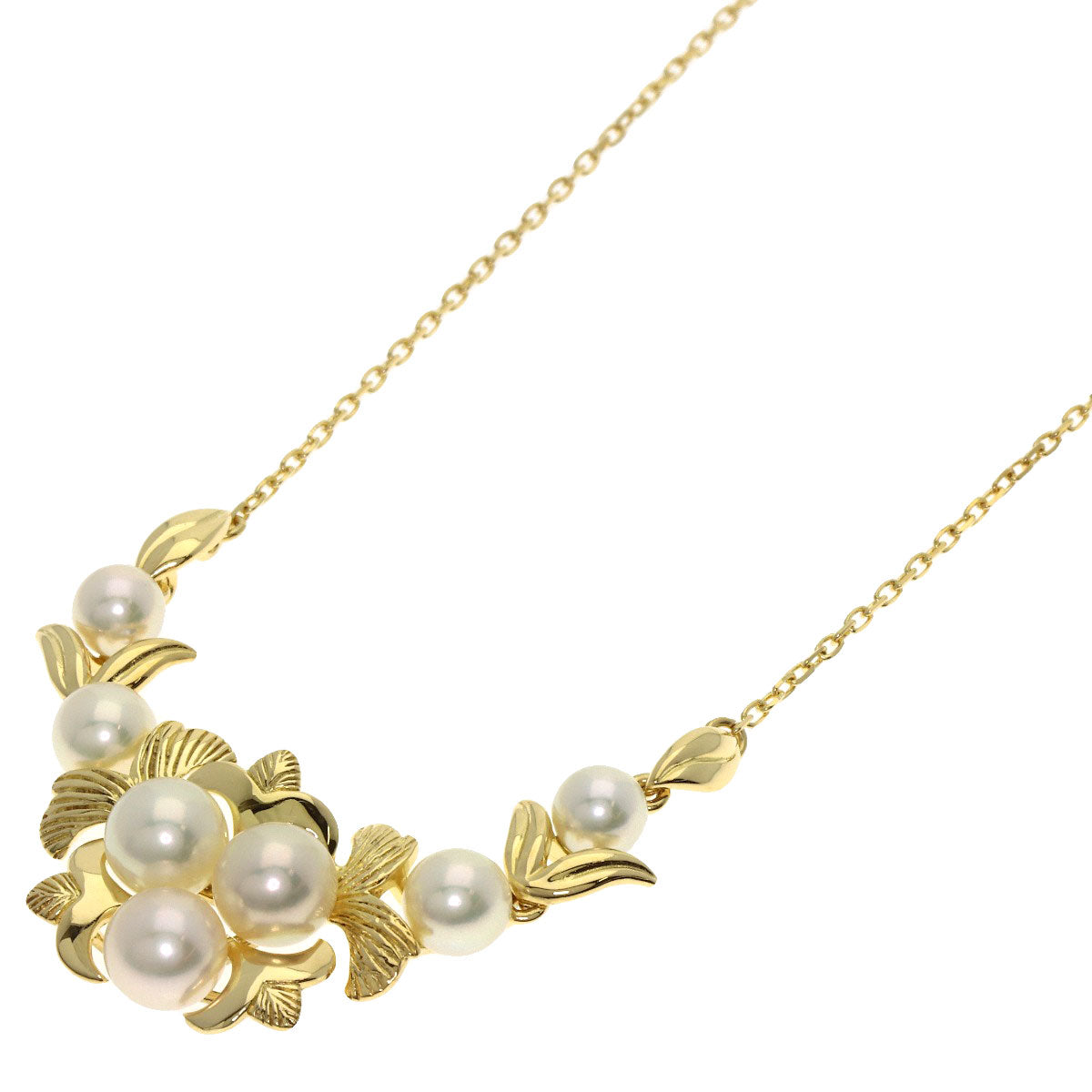MIKIMOTO Pearl Pearl Necklace K18 Yellow Gold Ladies [Used]