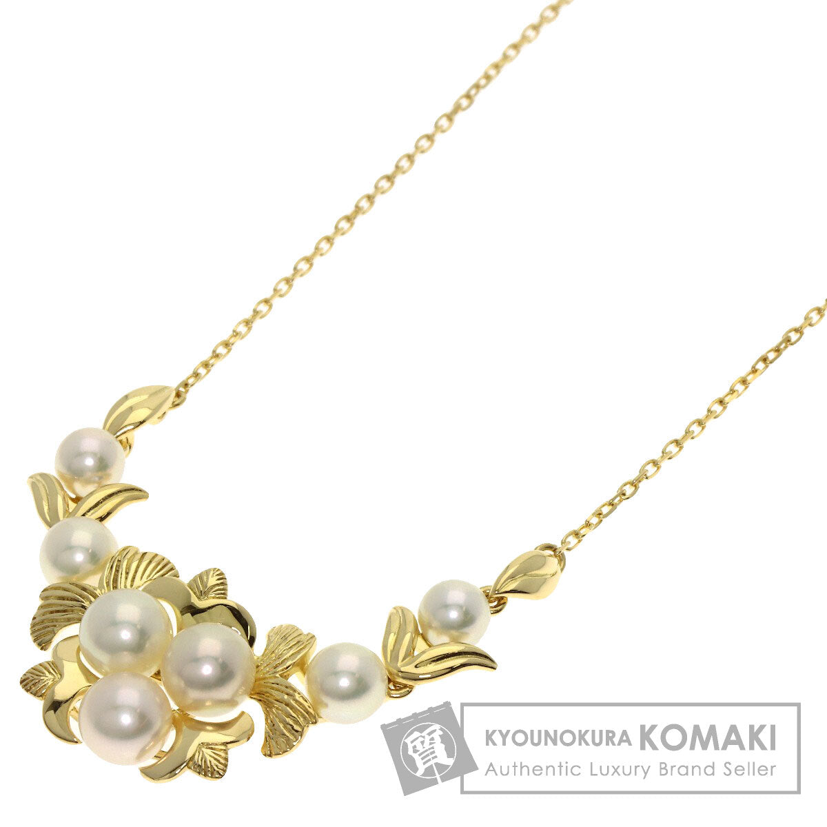 MIKIMOTO Pearl Pearl Necklace K18 Yellow Gold Ladies [Used]