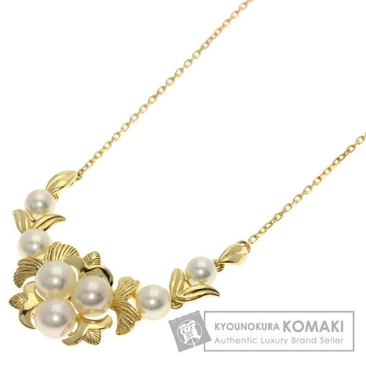 MIKIMOTO Pearl Pearl Necklace K18 Yellow Gold Ladies [Used]
