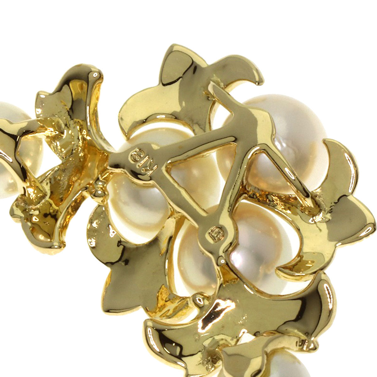 MIKIMOTO Pearl Pearl Necklace K18 Yellow Gold Ladies [Used]