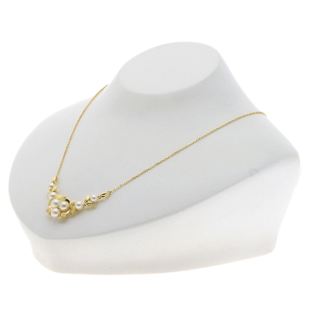 MIKIMOTO Pearl Pearl Necklace K18 Yellow Gold Ladies [Used]