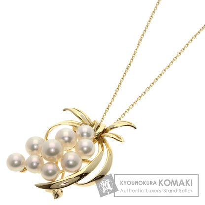 MIKIMOTO Akoya pearl Pearl Necklace K14 Yellow Gold Ladies [Used]