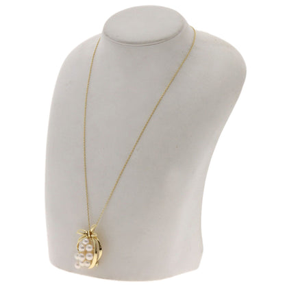 MIKIMOTO Akoya pearl Pearl Necklace K14 Yellow Gold Ladies [Used]