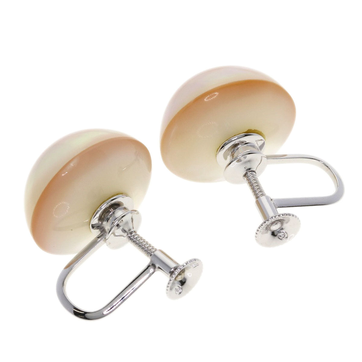 TASAKI Mabe Pearl Pearl Earring K14 White Gold Ladies [Used]