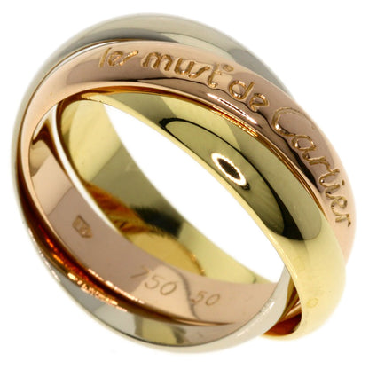 CARTIER Trinity #50 Ring K18 Yellow Gold 18K Pink GoldLadies [Used]