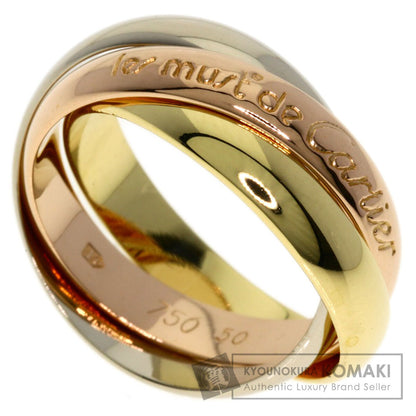 CARTIER Trinity #50 Ring K18 Yellow Gold 18K Pink GoldLadies [Used]