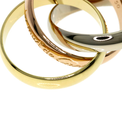 CARTIER Trinity #50 Ring K18 Yellow Gold 18K Pink GoldLadies [Used]