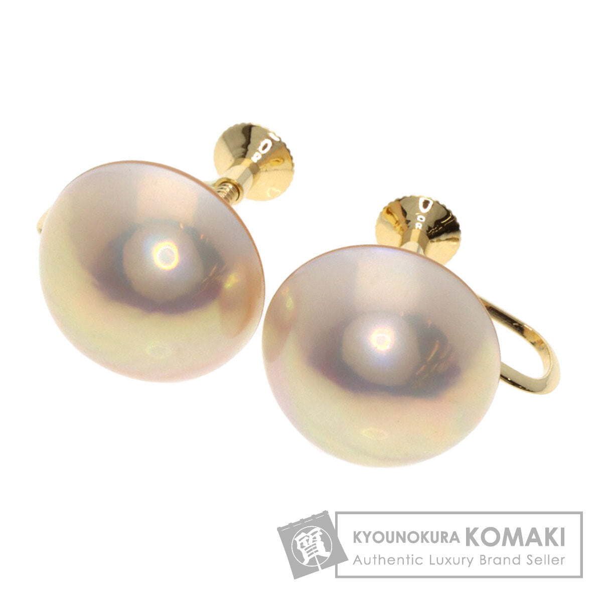 TASAKI Mabe Pearl Pearl Earring K18 Yellow Gold Ladies [Used]