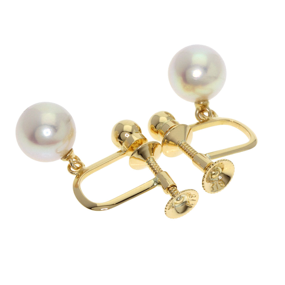 TASAKI Pearl Pearl Earring K18 Yellow Gold Ladies [Used]