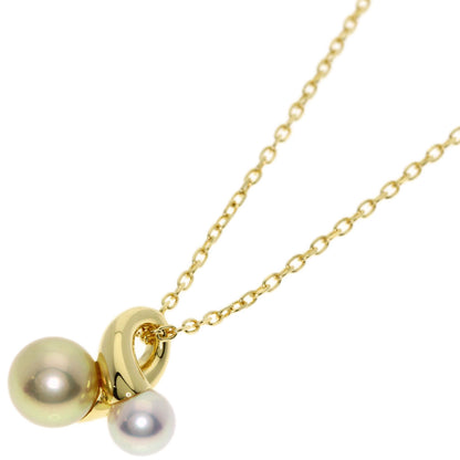MIKIMOTO Pearl Pearl Necklace K18 Yellow Gold Ladies [Used]