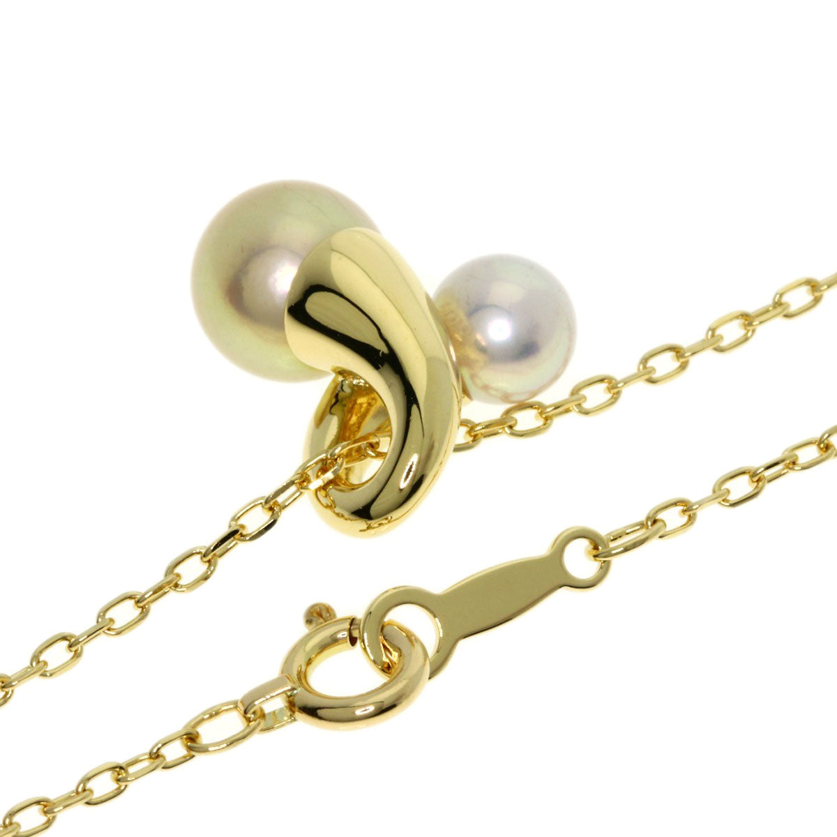 MIKIMOTO Pearl Pearl Necklace K18 Yellow Gold Ladies [Used]