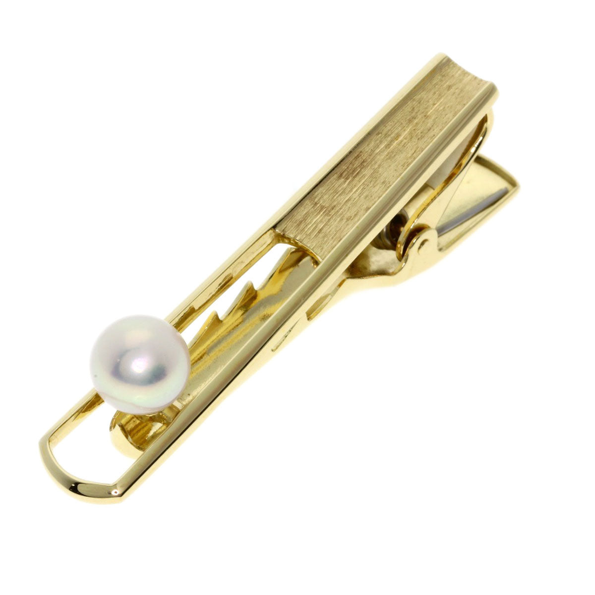 MIKIMOTO Pearl Pearl Tie pin K14 Yellow Gold mens [Used]