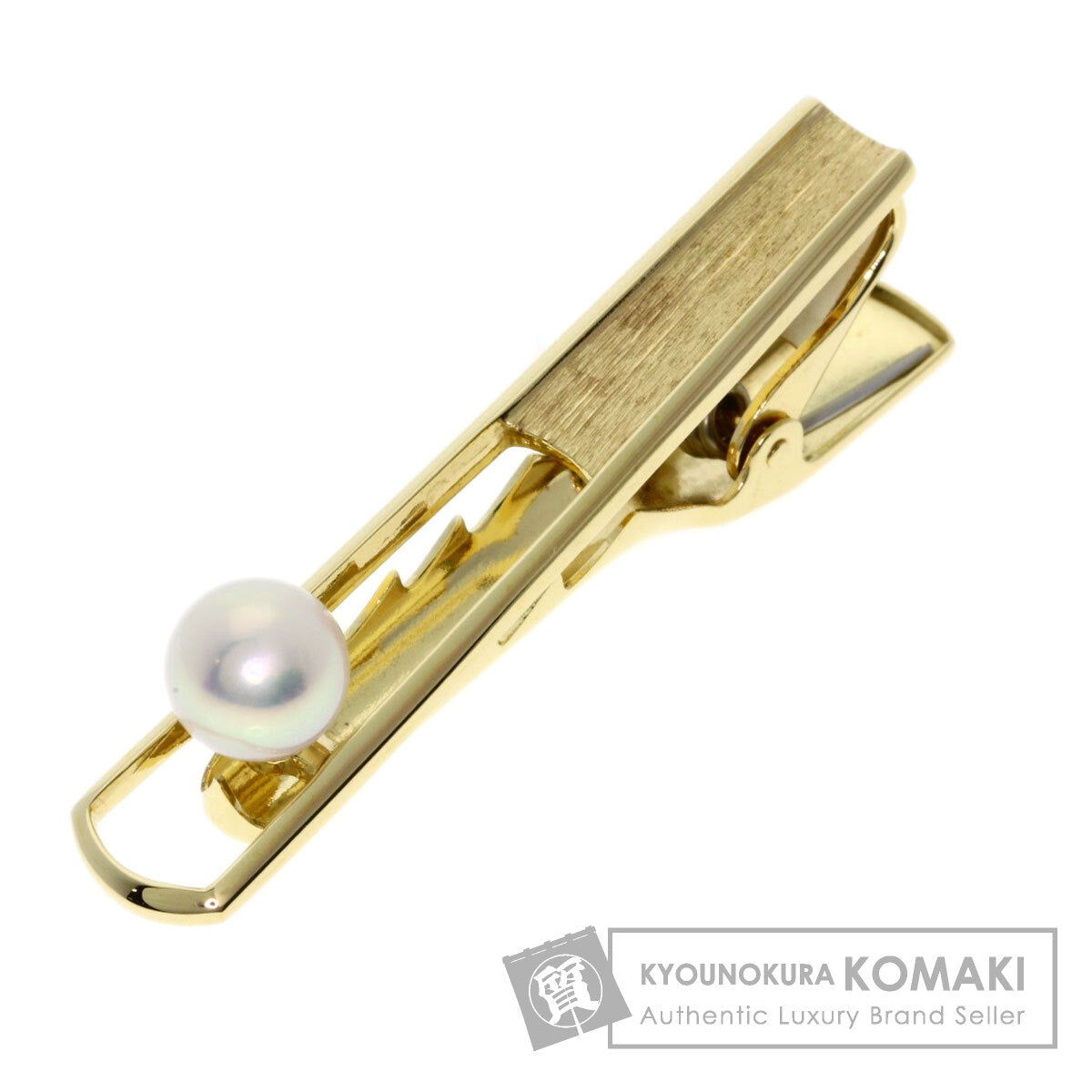 MIKIMOTO Pearl Pearl Tie pin K14 Yellow Gold mens [Used]