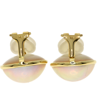 TASAKI Mabe Pearl Pearl Earring K18 Yellow Gold Ladies [Used]