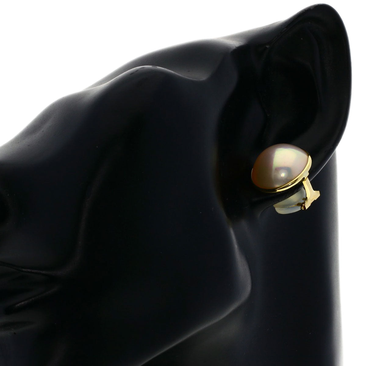 TASAKI Mabe Pearl Pearl Earring K18 Yellow Gold Ladies [Used]