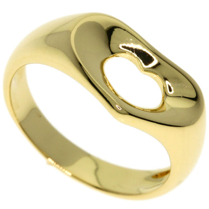 TIFFANY&Co. Open heart Ring K18 Yellow Gold Ladies [Used]