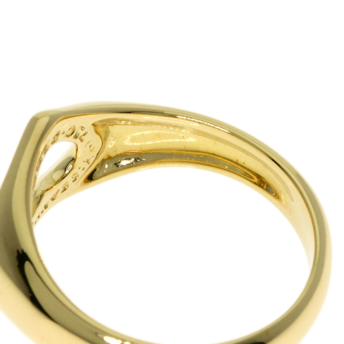 TIFFANY&Co. Open heart Ring K18 Yellow Gold Ladies [Used]