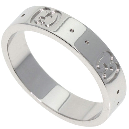 GUCCI Icon # 9 Ring K18 White Gold Ladies [Used]