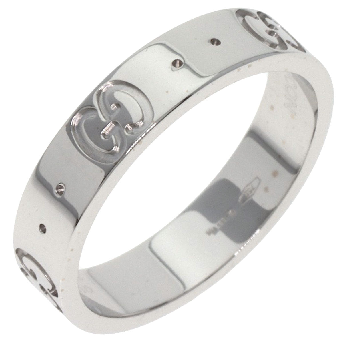 GUCCI Icon # 9 Ring K18 White Gold Ladies [Used]