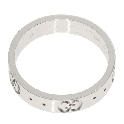 GUCCI Icon # 9 Ring K18 White Gold Ladies [Used]