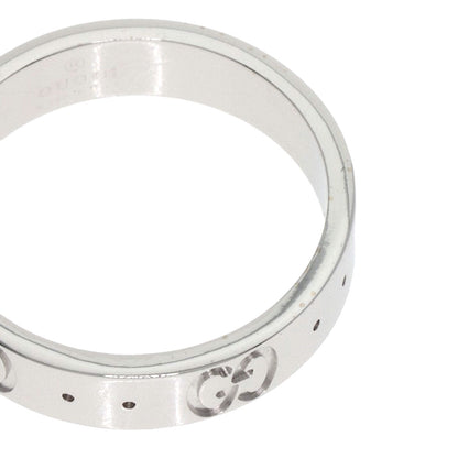 GUCCI Icon # 9 Ring K18 White Gold Ladies [Used]