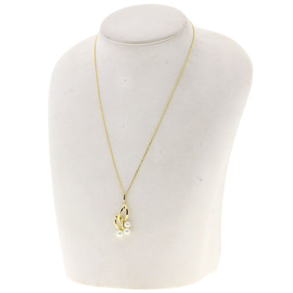 MIKIMOTO Reef Pearl Pearl Necklace K18 Yellow Gold Ladies [Used]
