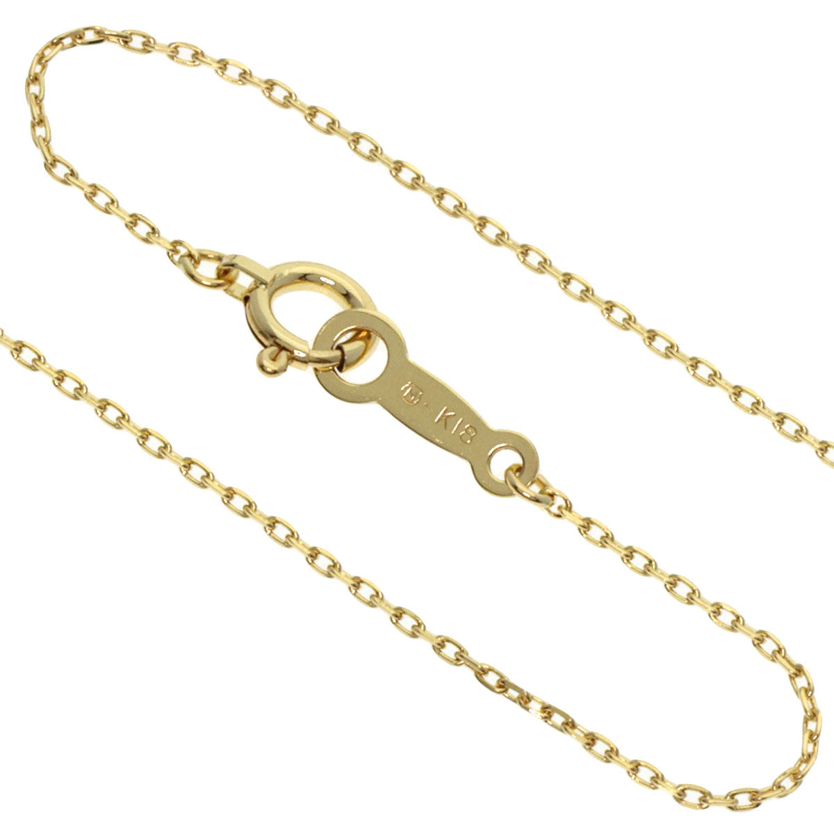 MIKIMOTO Pearl Pearl 1P Diamond Necklace K18 Yellow Gold Ladies [Used]