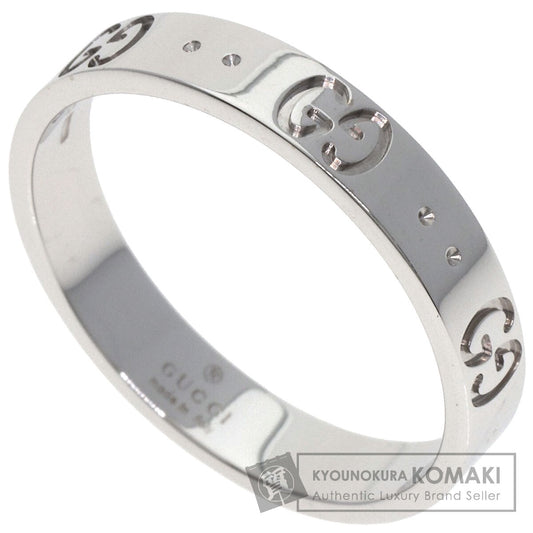 GUCCI Icon # 21 Ring K18 White Gold mens [Used]