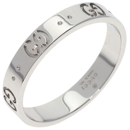 GUCCI Icon # 21 Ring K18 White Gold mens [Used]