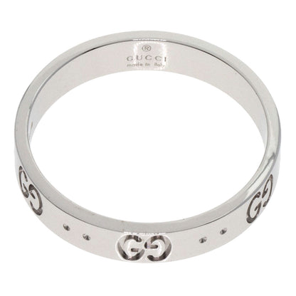 GUCCI Icon # 21 Ring K18 White Gold mens [Used]