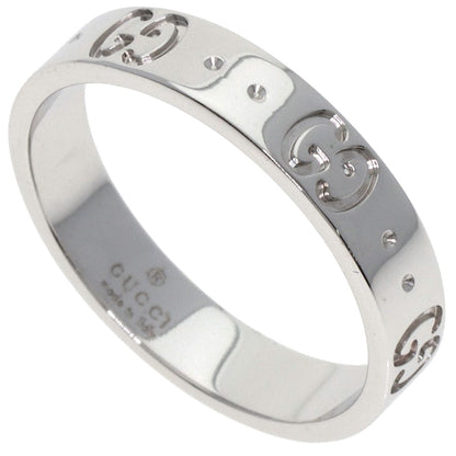 GUCCI Icon #14 Ring K18 White Gold Ladies [Used]