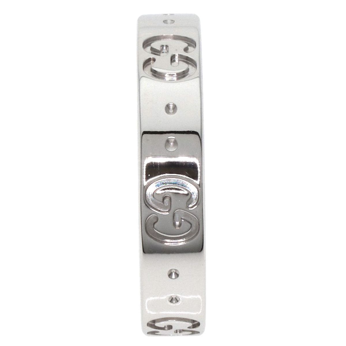 GUCCI Icon #14 Ring K18 White Gold Ladies [Used]
