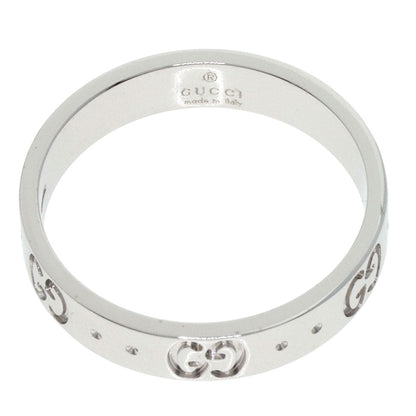 GUCCI Icon #14 Ring K18 White Gold Ladies [Used]