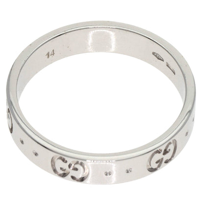 GUCCI Icon #14 Ring K18 White Gold Ladies [Used]