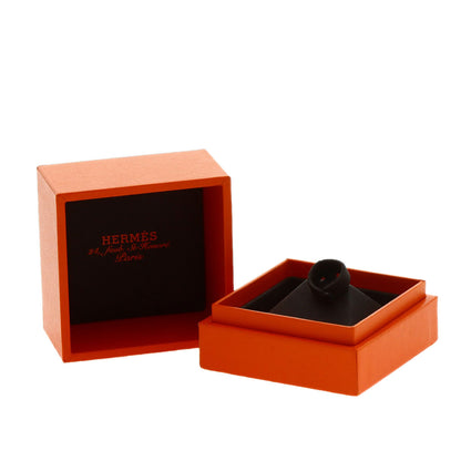 HERMES Verso #50 Ring K18 Pink Gold Ladies [Used]