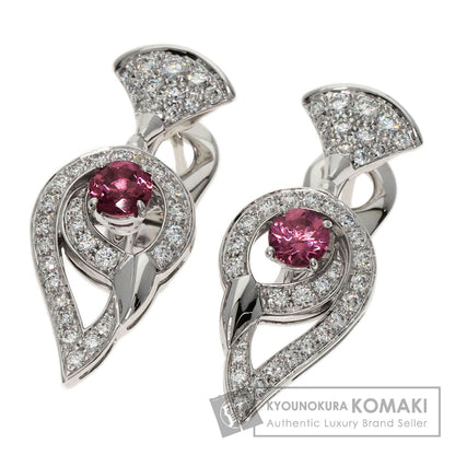 BVLGARI Diva Dream Tourmaline Diamond earring K18 White Gold Ladies [Used]