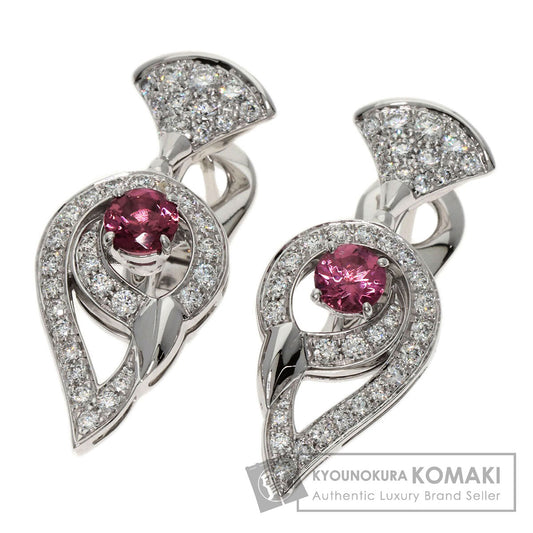 BVLGARI Diva Dream Tourmaline Diamond earring K18 White Gold Ladies [Used]
