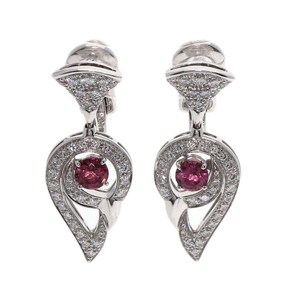 BVLGARI Diva Dream Tourmaline Diamond earring K18 White Gold Ladies [Used]