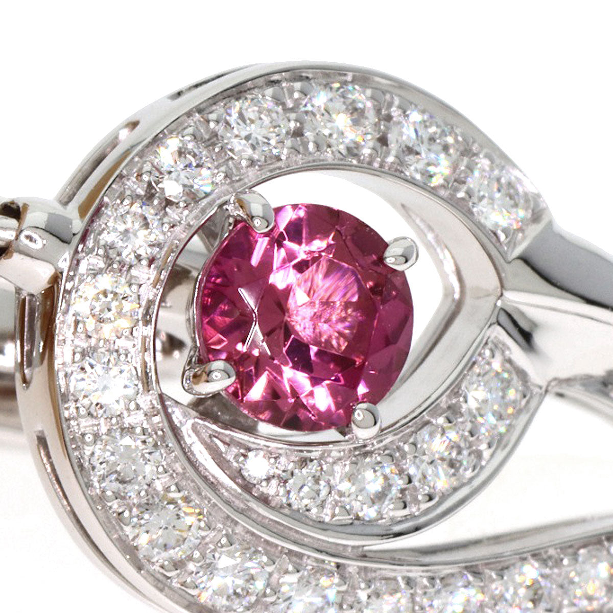 BVLGARI Diva Dream Tourmaline Diamond earring K18 White Gold Ladies [Used]