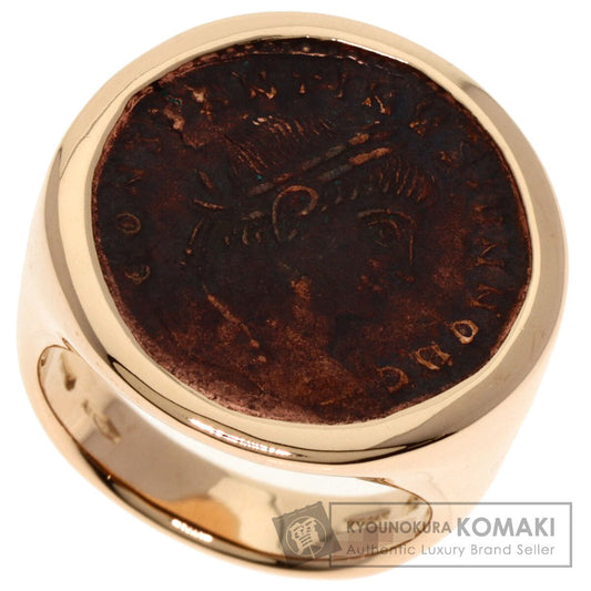 BVLGARI Motene Coin Ring K18 Pink Gold Ladies [Used]