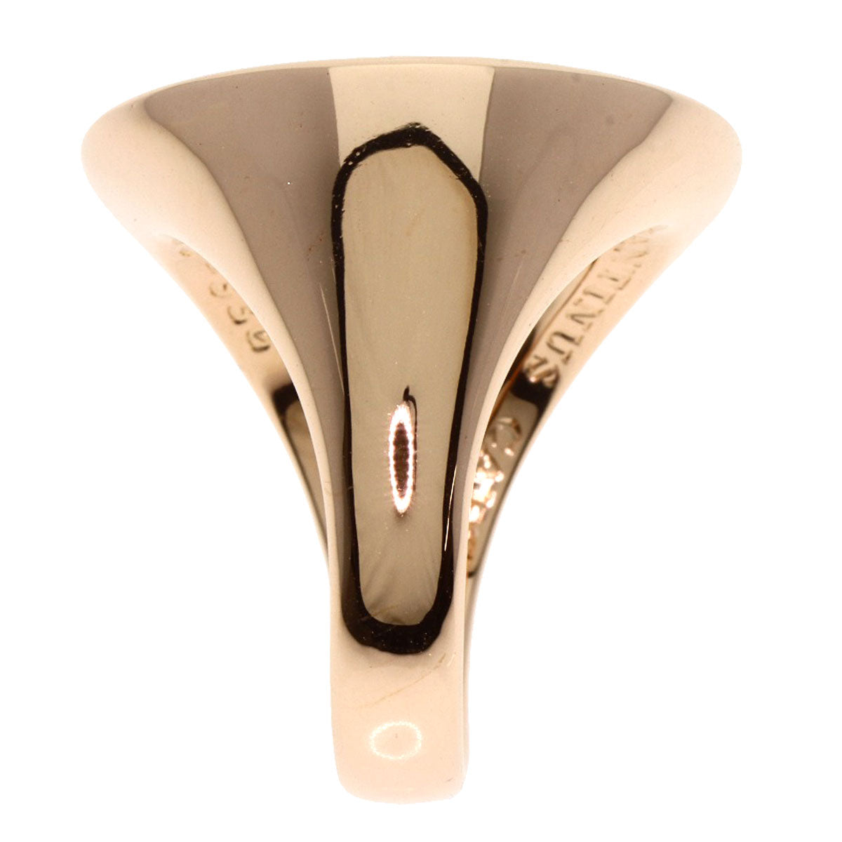 BVLGARI Motene Coin Ring K18 Pink Gold Ladies [Used]