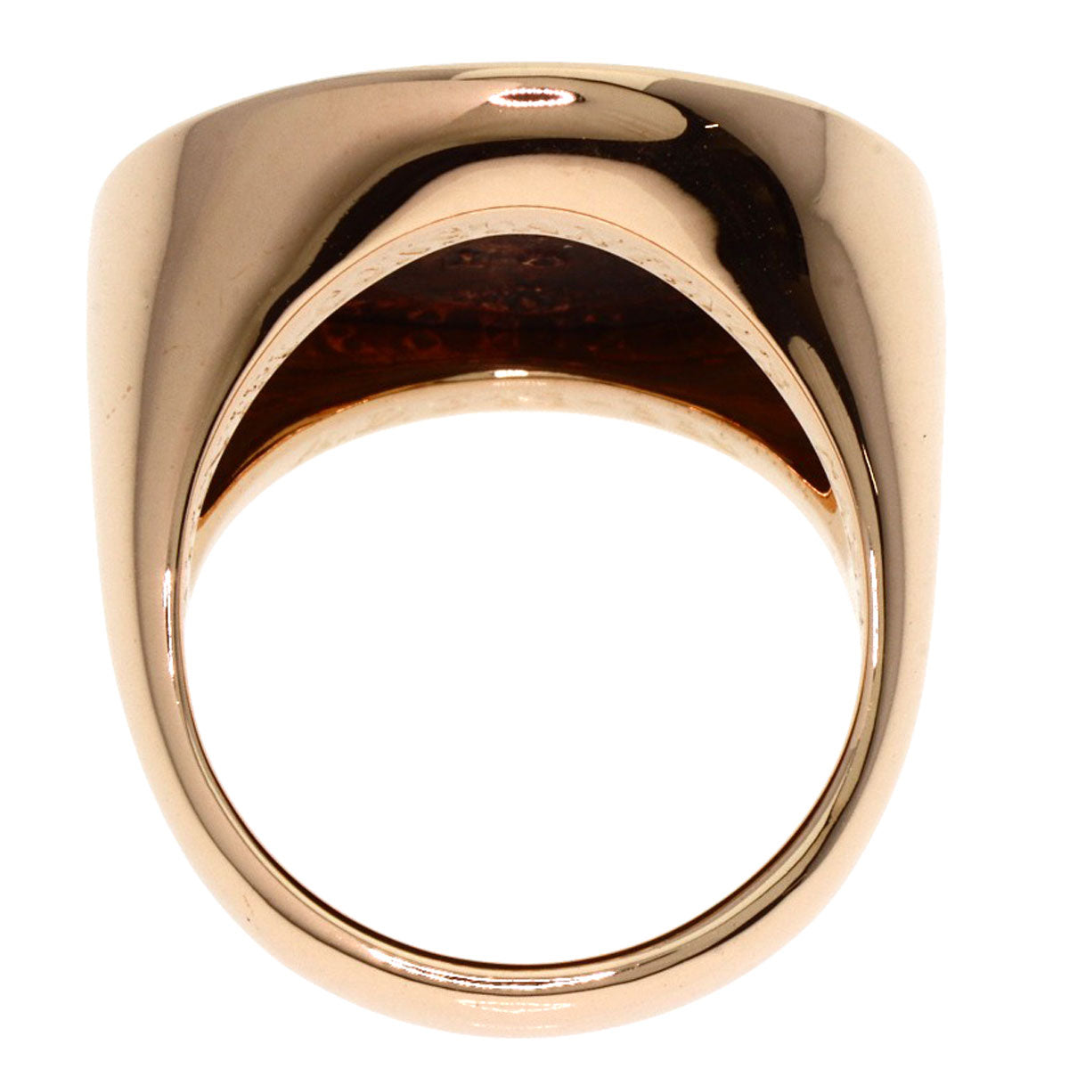 BVLGARI Motene Coin Ring K18 Pink Gold Ladies [Used]