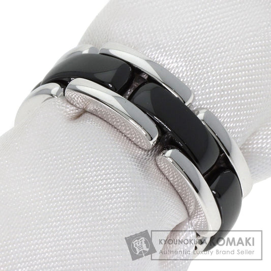 CHANEL Ultra Black ceramic #49 Ring K18 White Gold Ladies [Used]