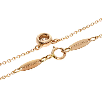 TIFFANY&Co. By The Yard 1P Diamond Necklace K18 Pink Gold Ladies [Used]
