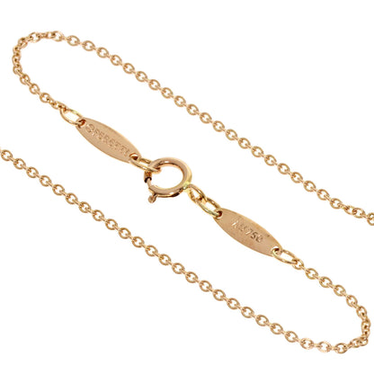 TIFFANY&Co. By The Yard 1P Diamond Necklace K18 Pink Gold Ladies [Used]