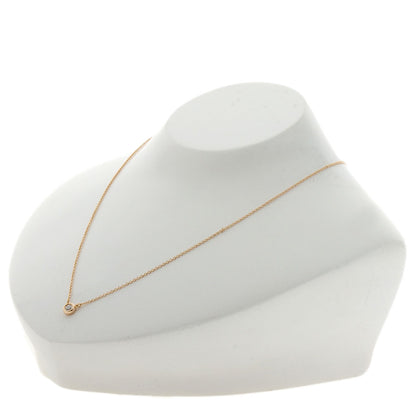 TIFFANY&Co. By The Yard 1P Diamond Necklace K18 Pink Gold Ladies [Used]