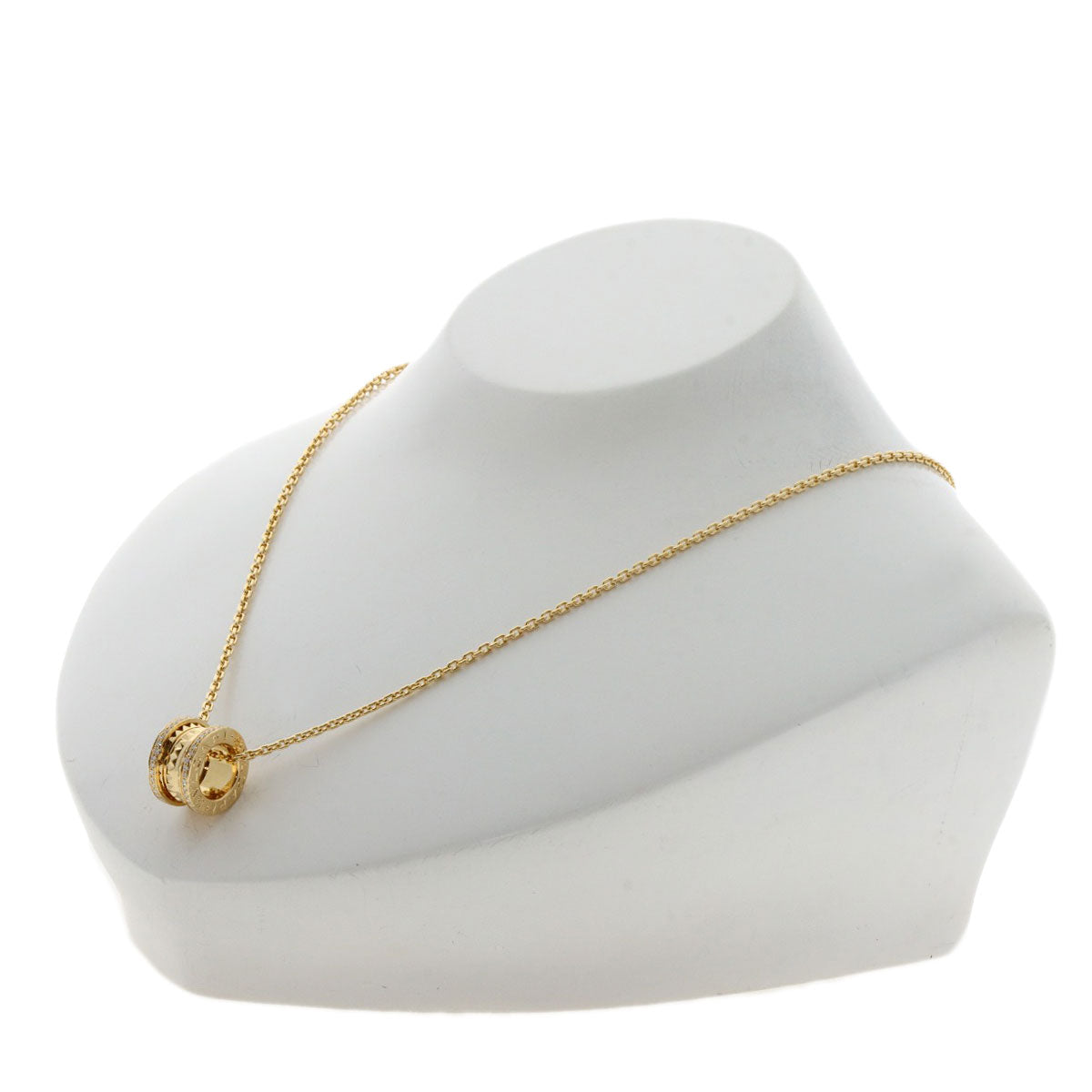 BVLGARI B.zero1 Rock Diamond Necklace K18 Yellow Gold Ladies [Used]