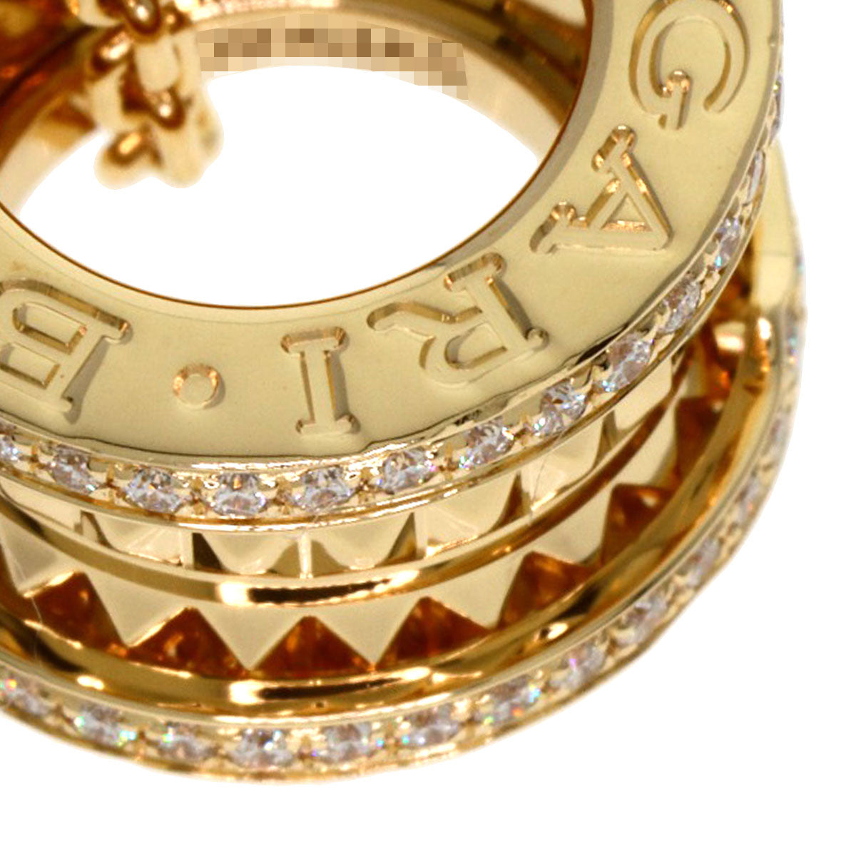 BVLGARI B.zero1 Rock Diamond Necklace K18 Yellow Gold Ladies [Used]