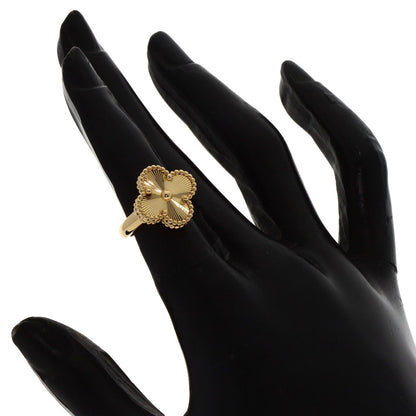 Van Cleef & Arpels Alhambra Guilloche #46 Necklace K18 Yellow Gold Ladies [Used]